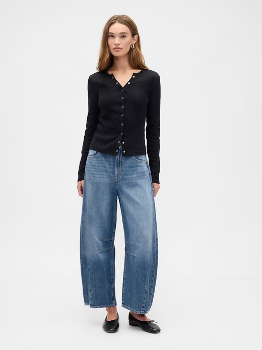 NWT! GAP Dark Rinse High Rise Horseshoe Crop Jeans - Size 8/29 R🩷